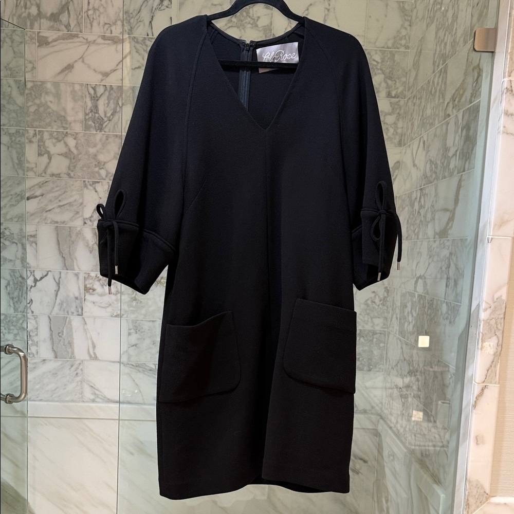 Lela Rose Elegant Black Textured Garment